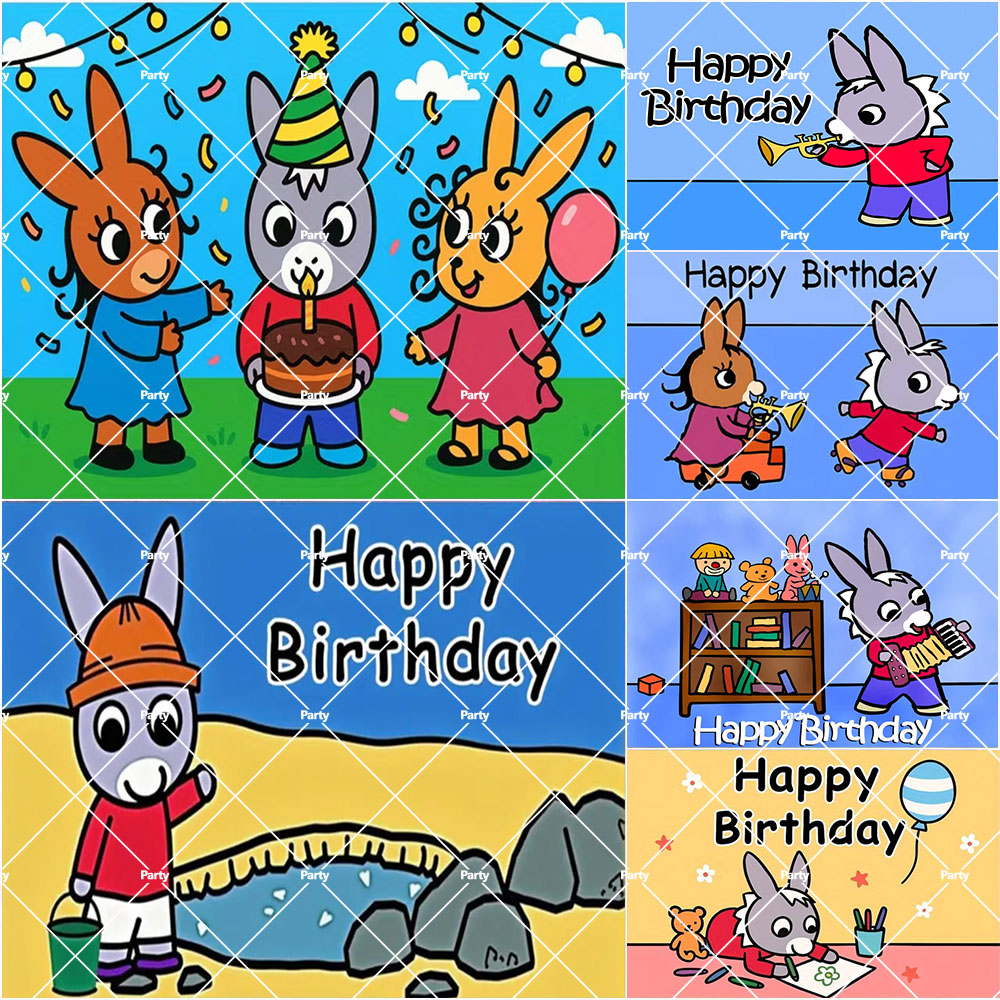Photography Composition - Cartoon Anime Lane Trotro Children's Birthday