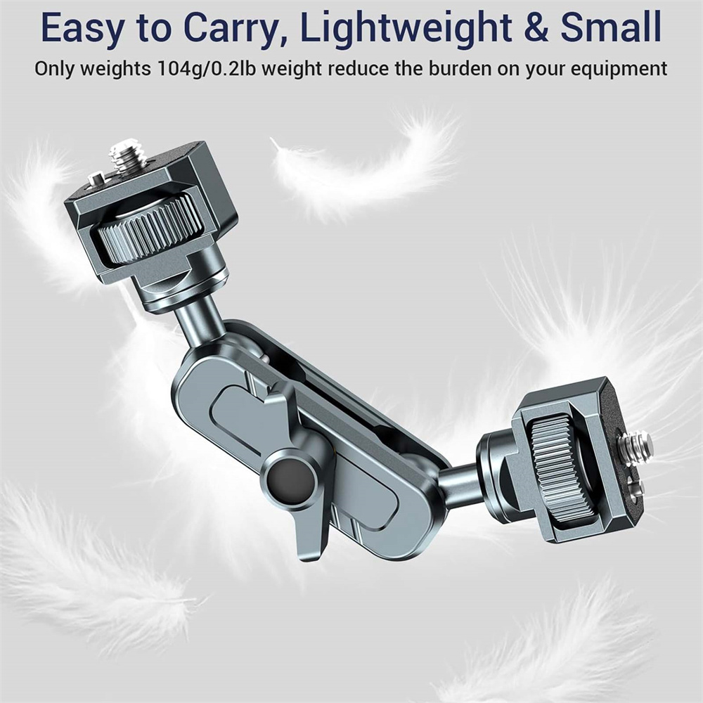 Fluid Head Tripod - Upgrade Double Ball Heads Magic Arm