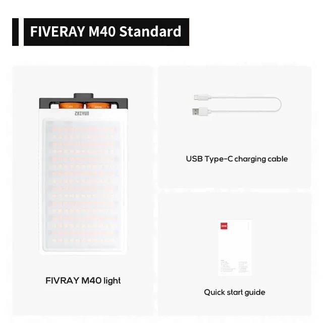 Video Led Light Panel - ZHIYUN LED Video Light FIVERAY M40