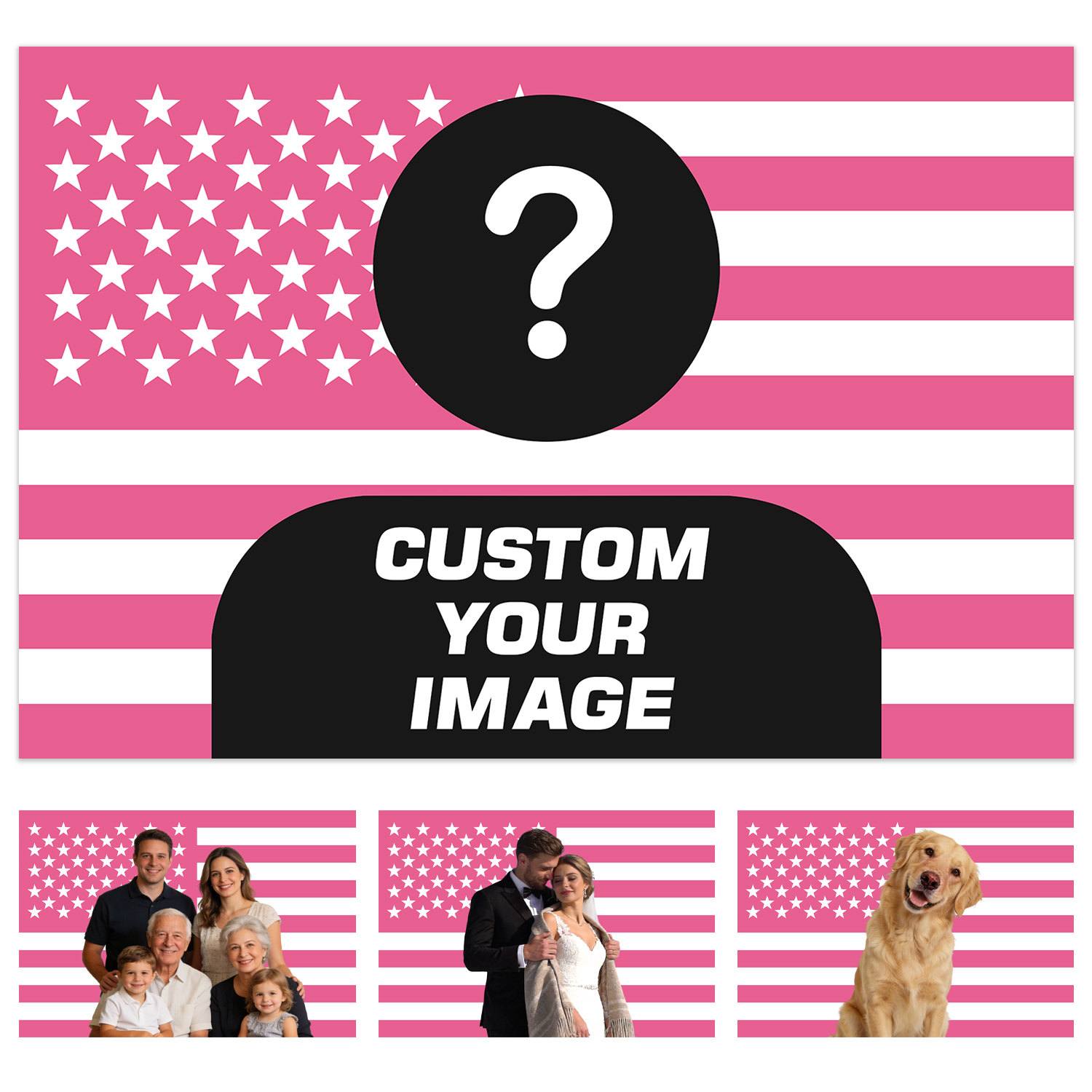 Photography Ideas - 1pc Personalized photo customized American flag