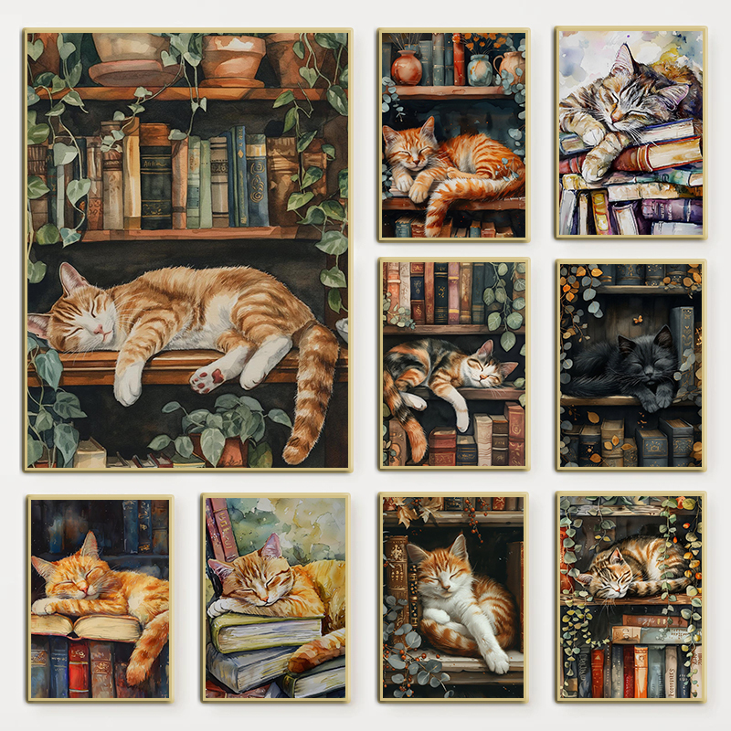 Cute Cat and Book Poster Victo – Photography Night Bewertung und Preis