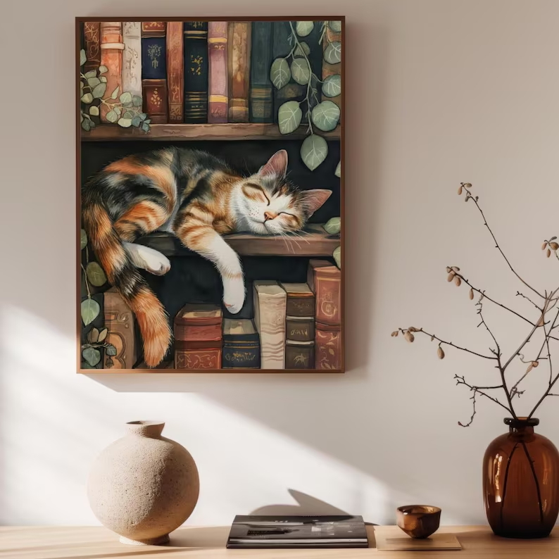 Cute Cat and Book Poster Victo – Photography Night Bewertung und Preis