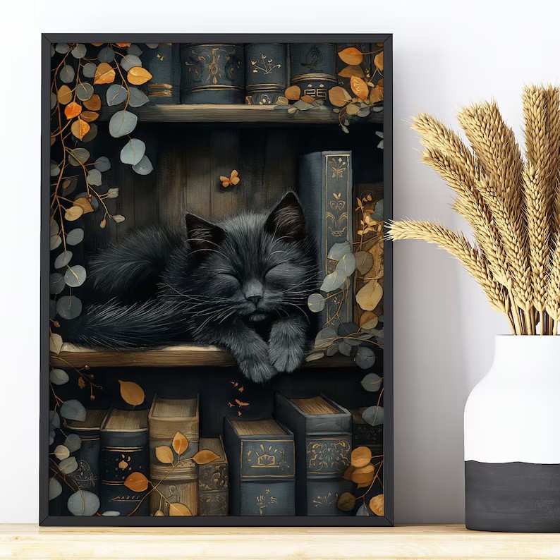 Cute Cat and Book Poster Victo – Photography Night Bewertung und Preis