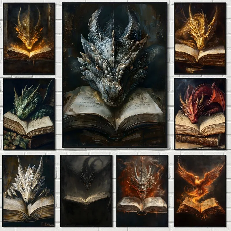 Large Dragon Reading Book Post – Photography Night Bewertung und Preis