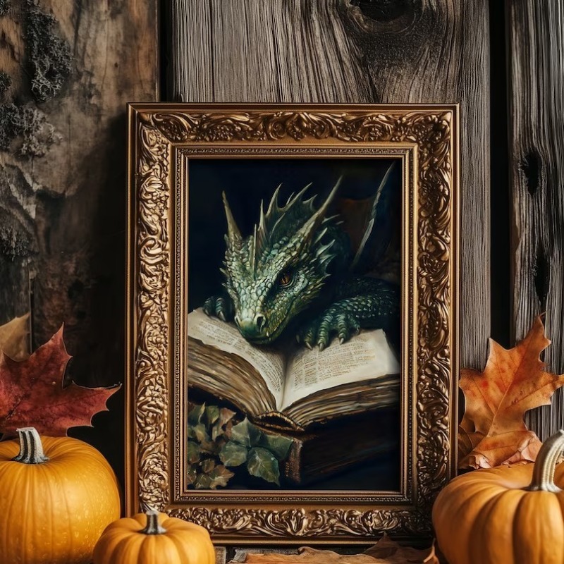 Large Dragon Reading Book Post – Photography Night Bewertung und Preis