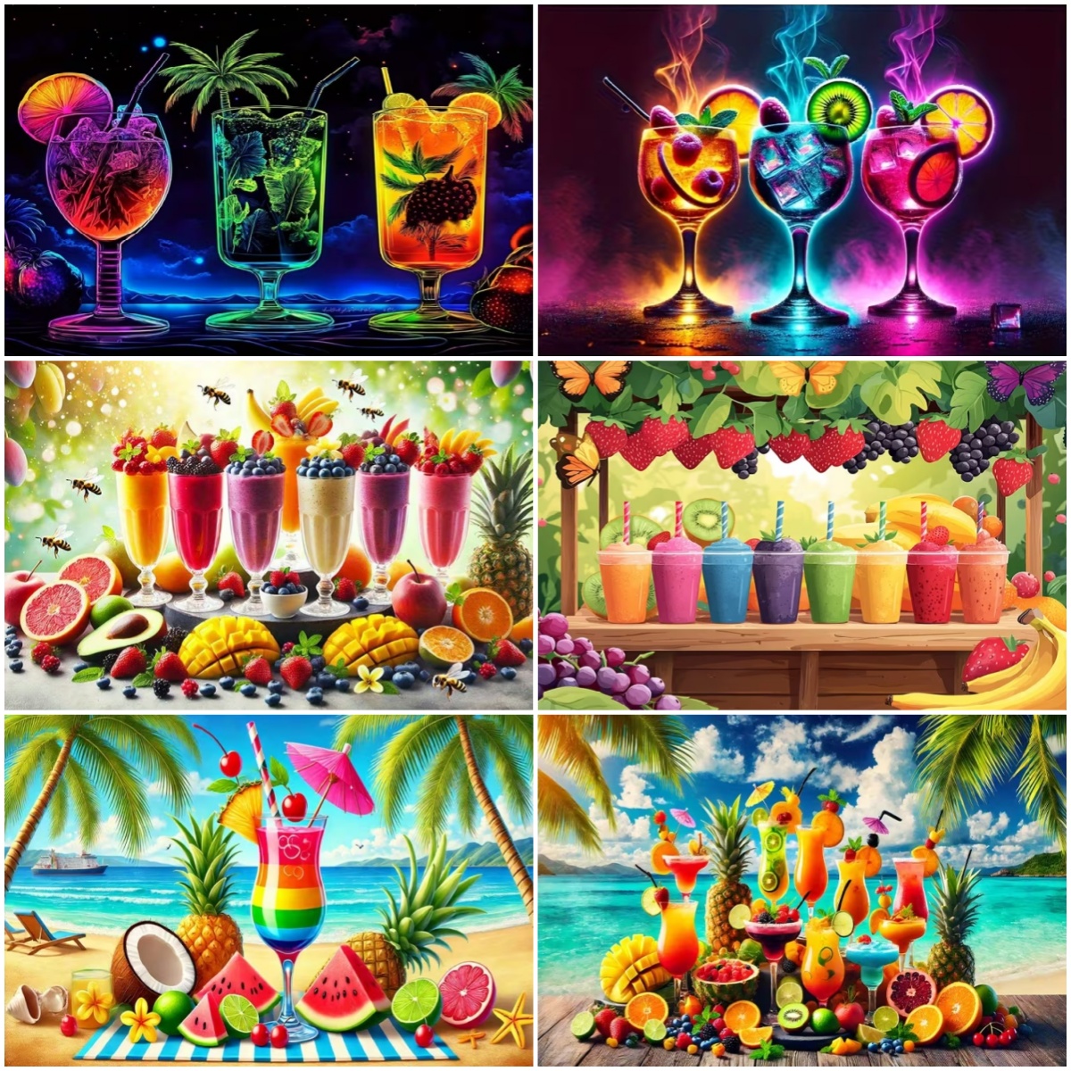 Beach Tiki Bar Colorful Cockta – Photography Composition Bewertung und Preis