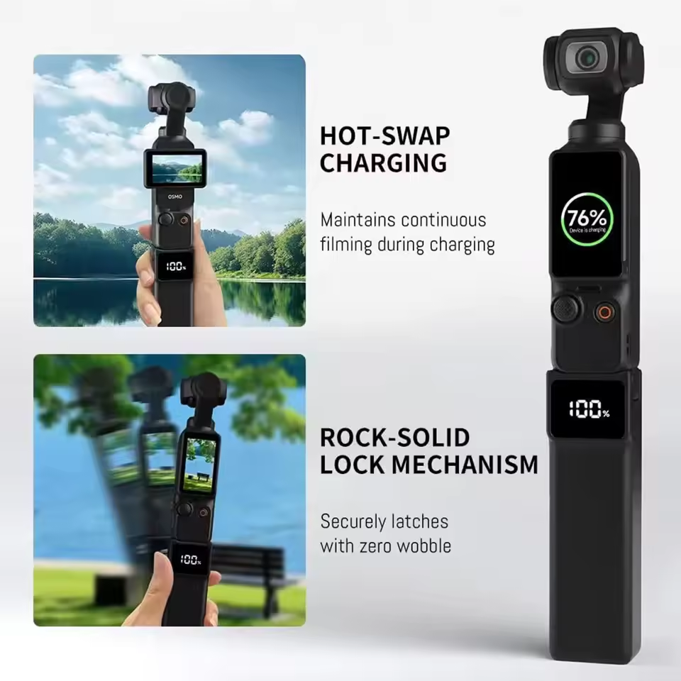 Pocket 4 Portable Battery Hand – Camera Battery Grip Bewertung und Preis