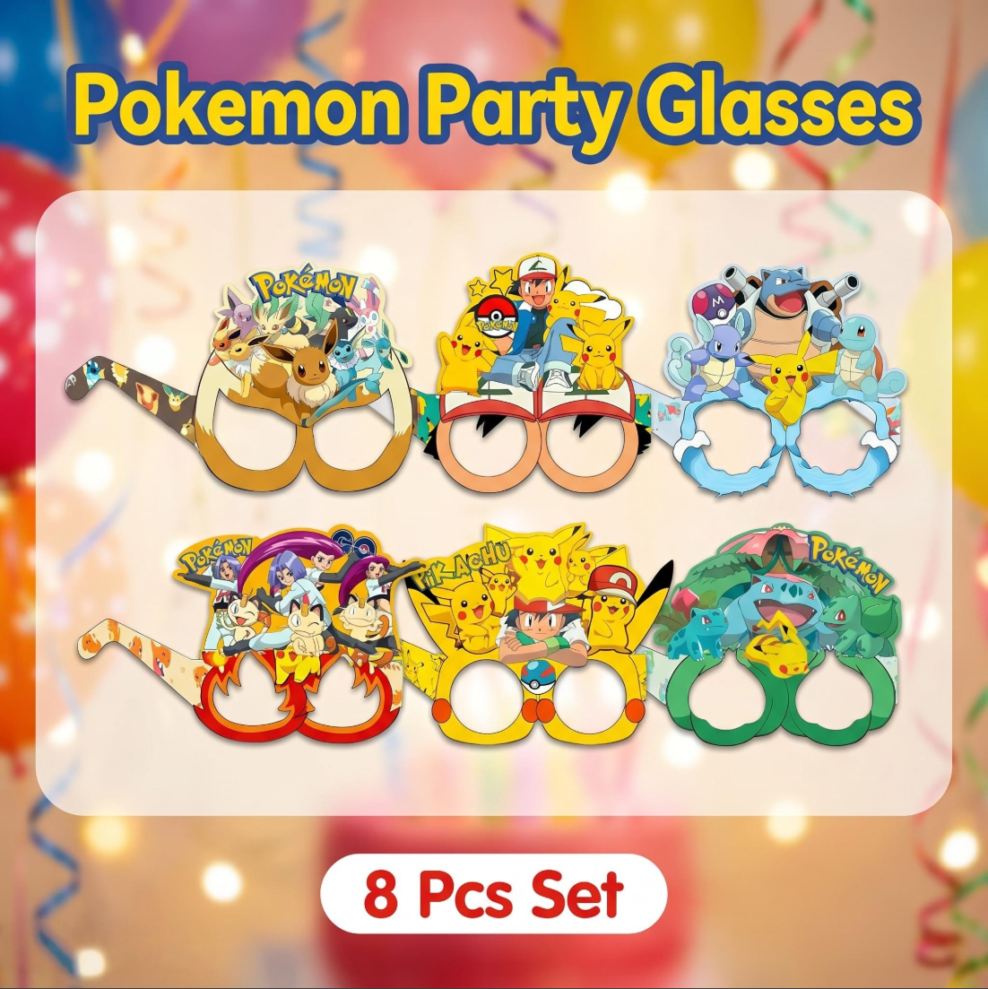 Pokémon-themed paper glasses.  – Photography Ideas Bewertung und Preis
