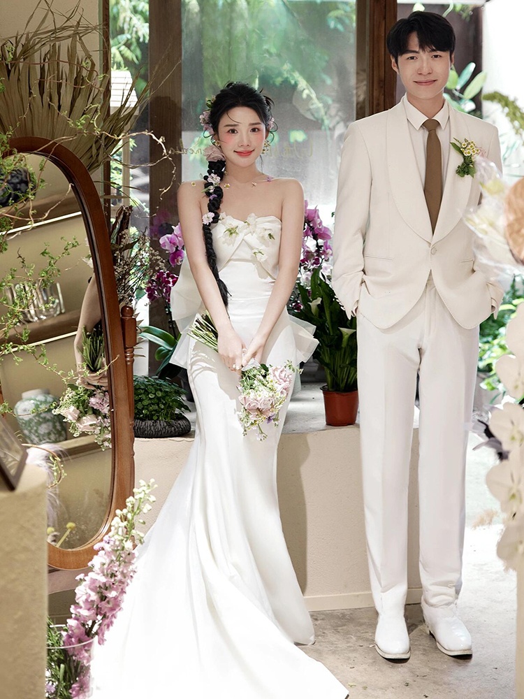 Elegant Satin Wedding Dress Si – Photography Young Bewertung und Preis