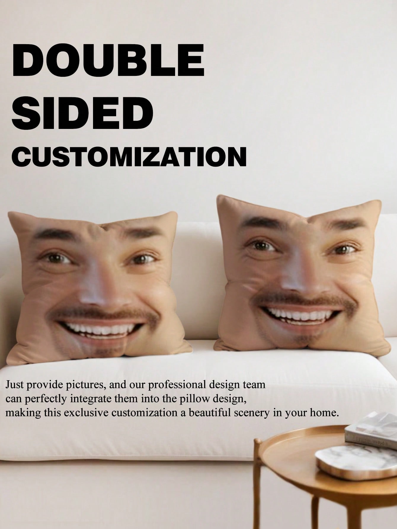 1pc Custom Face Square Pillow  – Photography Ideas Bewertung und Preis