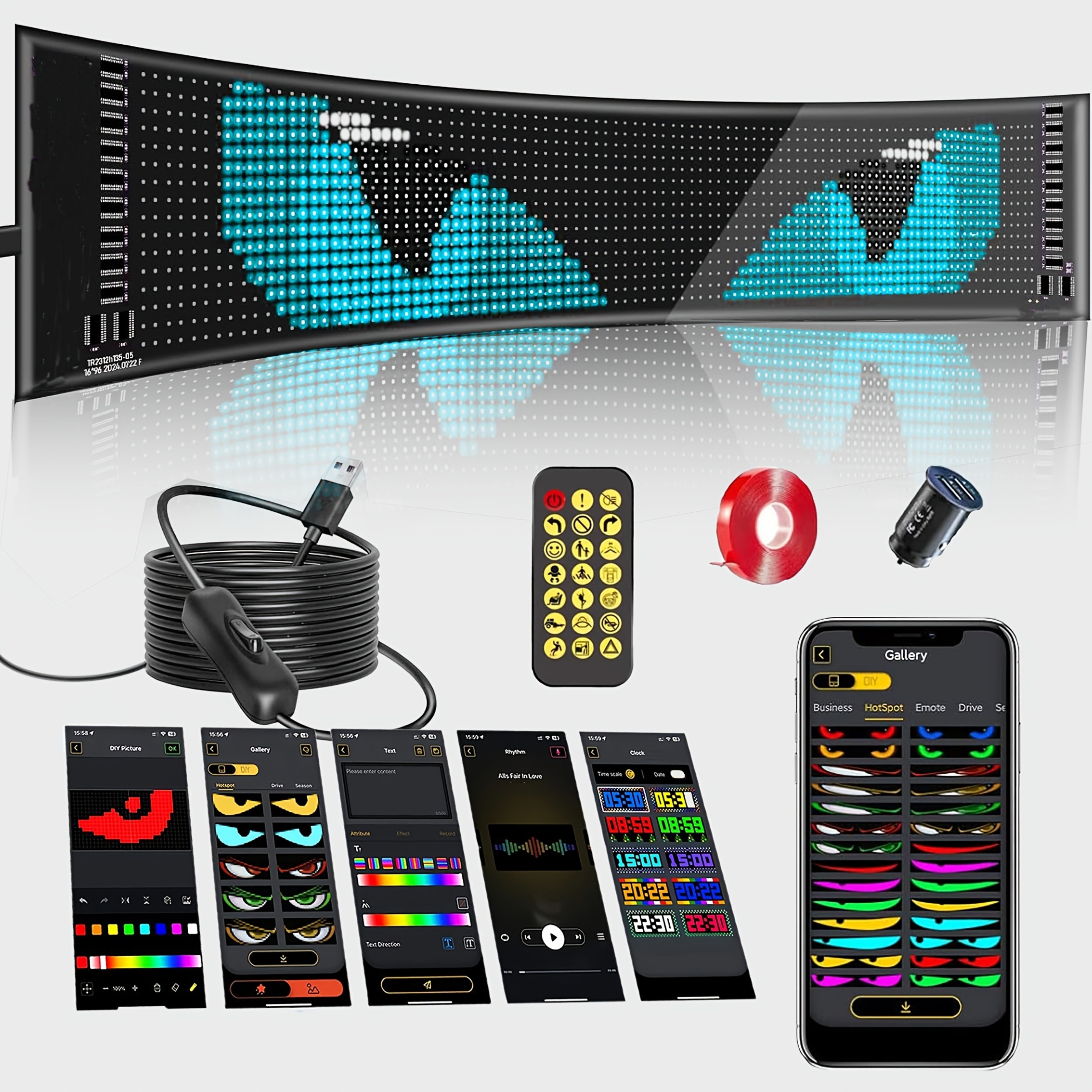 Smart Car LED Display Programm – Video Led Light Panel Bewertung und Preis