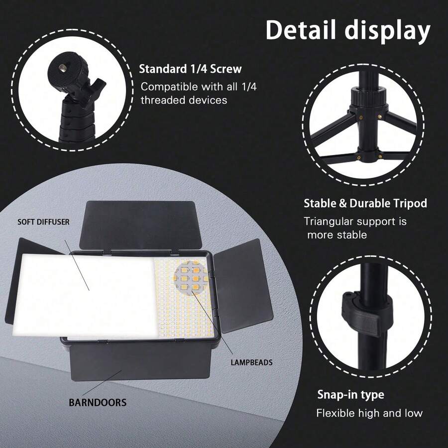 Adjustable Bi-Color LED Panel  – Photography Lighting Bewertung und Preis