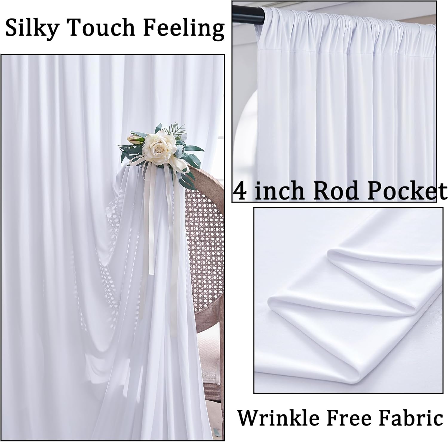 White Backdrop Curtains 10x10  – Photography Lighting Bewertung und Preis