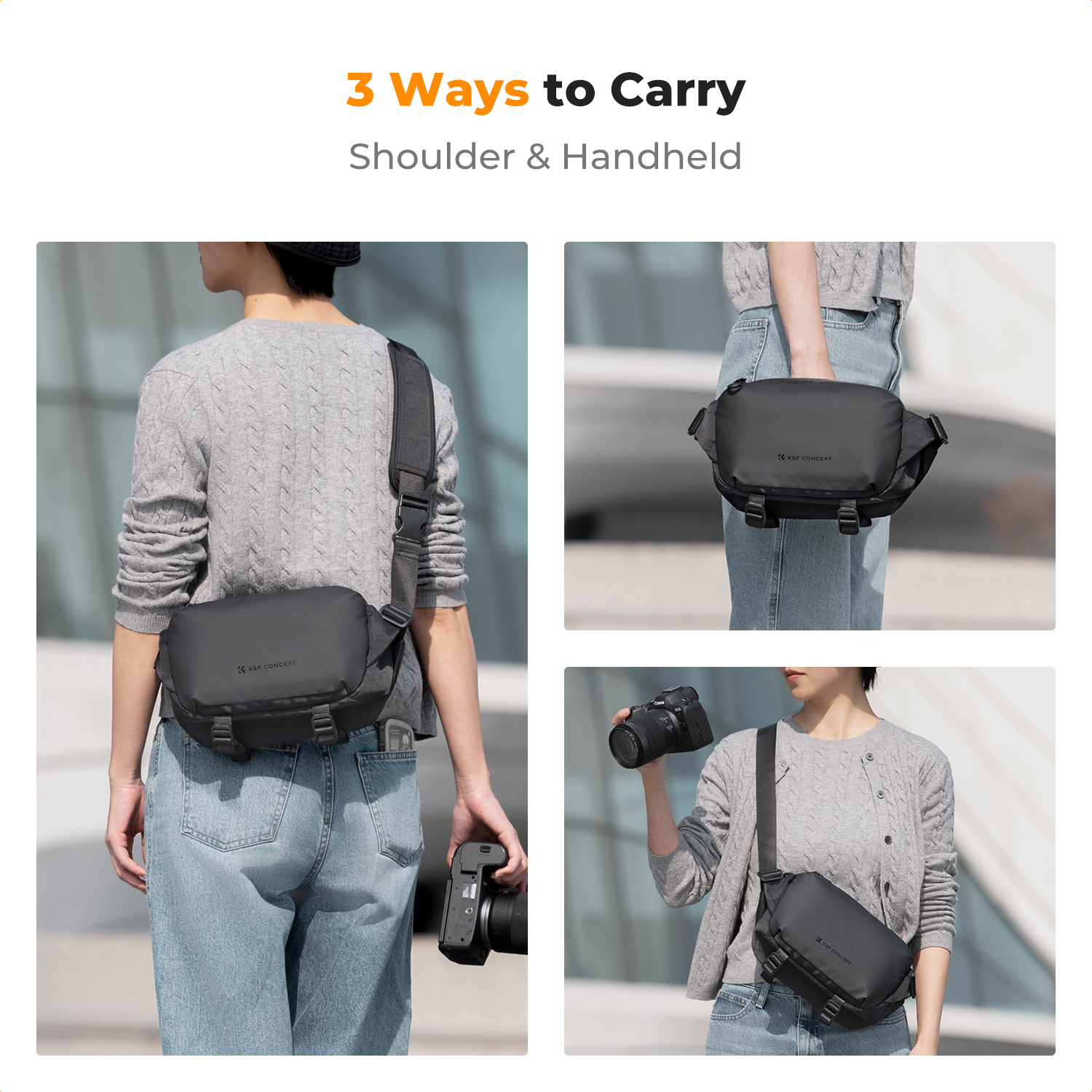 K&F CONCEPT 4L Camera Sling Ba – Lens Case Pouch Bewertung und Preis