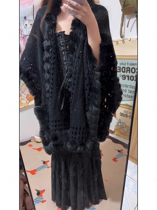 Warm Knitted Shawl Fashionable – Photography Young Bewertung und Preis